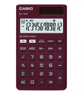 CASIO  NJ-120D-RD Elektronik Hesap Makinesi