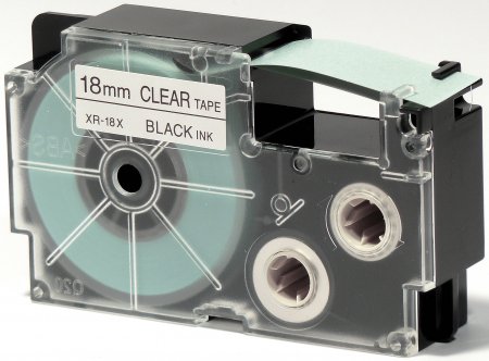 CASIO XR-18X CLEAR-BLACK ORİJİNAL ETİKET