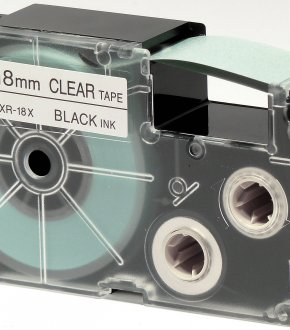 CASIO XR-18X CLEAR-BLACK ORİJİNAL ETİKET