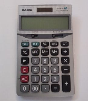 CASIO JF-120TV-W Elektronik Hesap Makinesi